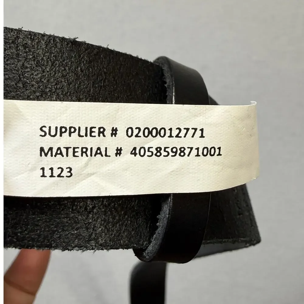 Polo Ralph Lauren Men's Shield-Buckle Leather Belt W/ free socks, Black 42W $99